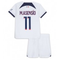 Paris Saint-Germain Marco Asensio #11 Bortaställ Barn 2023-24 Korta ärmar (+ Korta byxor)